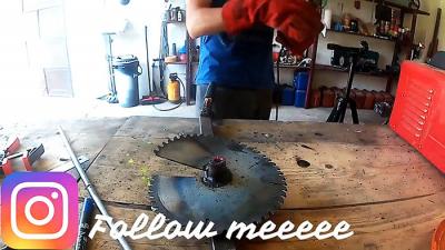 Как сделать садовый бур из пильного диска Как сделать садовый бур из пильного диска