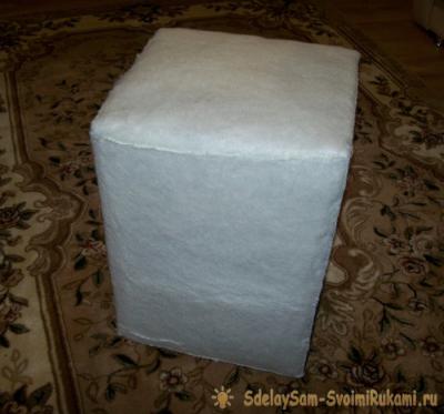 Как сделать оригинальный пуфик своими руками