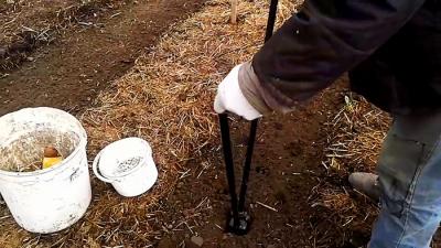 Посадка картофеля без лопаты