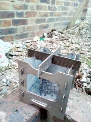 Как сделать складную карманную печку для готовки в походе Как сделать складную карманную печку для готовки в походе