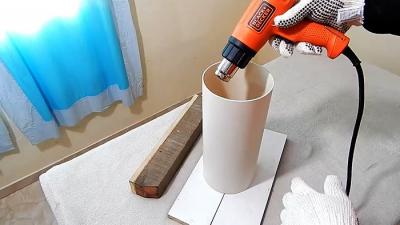 Как круглую трубу ПВХ превратить в квадратную Как круглую трубу ПВХ превратить в квадратную