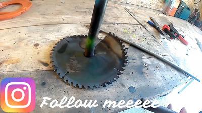 Как сделать садовый бур из пильного диска Как сделать садовый бур из пильного диска