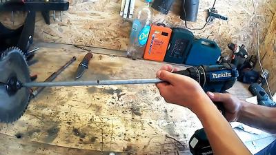 Как сделать садовый бур из пильного диска Как сделать садовый бур из пильного диска