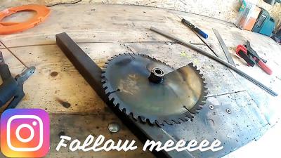 Как сделать садовый бур из пильного диска Как сделать садовый бур из пильного диска