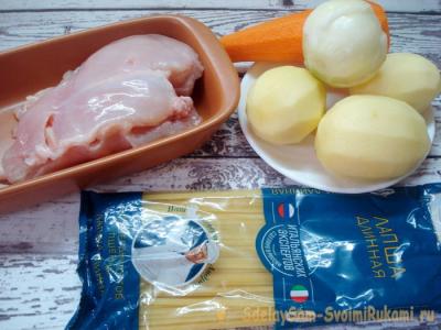 Детский суп с осьминожками