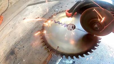 Как сделать садовый бур из пильного диска Как сделать садовый бур из пильного диска