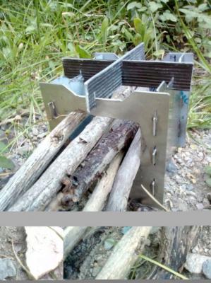 Как сделать складную карманную печку для готовки в походе Как сделать складную карманную печку для готовки в походе