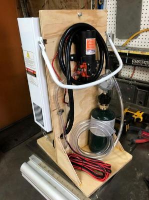 Портативный душ с газовым нагревом для кемпинга