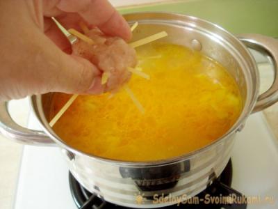 Детский суп с осьминожками