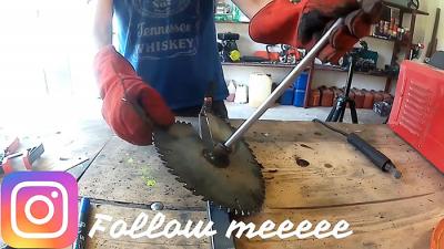 Как сделать садовый бур из пильного диска Как сделать садовый бур из пильного диска