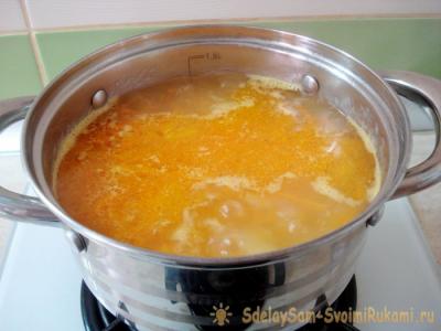 Детский суп с осьминожками