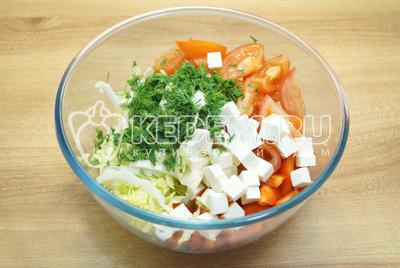 Салат с пекинской капустой и сыром «Ява»