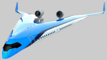 Экспериментальный самолет из Голландии перевозит пассажиров в крыльях