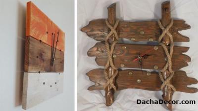 Идеи настенных часов из дерева своими руками